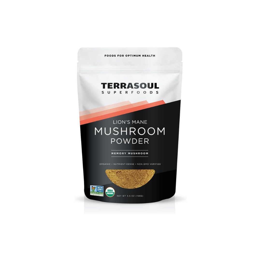 Terrasoul Lion's Mane Mushroom Powder Memory Mushroom 5.5oz