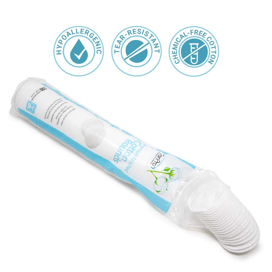 ForPro Premium Stitched Cotton Rounds