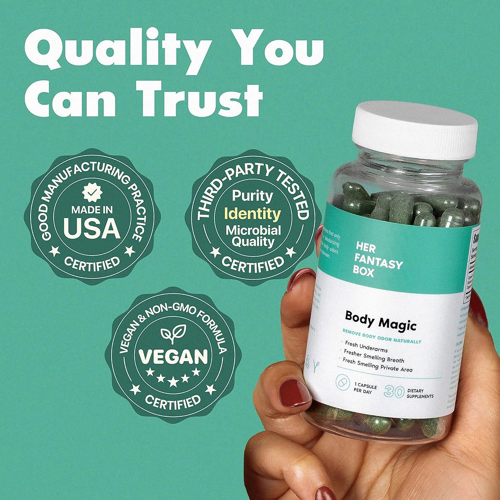 Thumbnail: Her Fantasy Box BODY MAGIC CHLOROPHYLL PILL FOR VAGINAL & BODY ODOR 30 CAPSULES