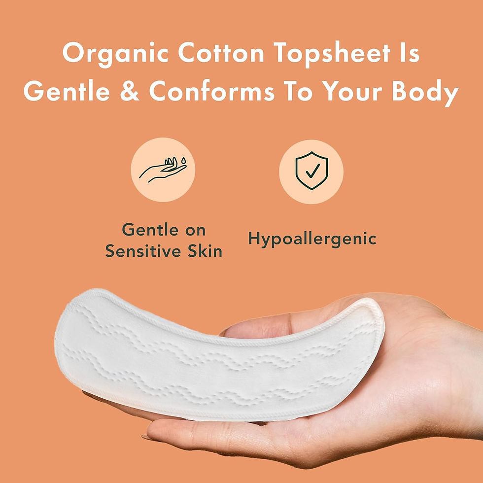 Thumbnail: Rael Panty Liners for Women, Organic Cotton Cover - Regular