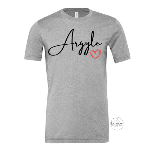 Argyle Heart Tee | Hometown Custom Tees