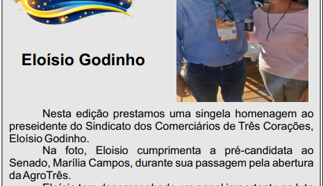 Homenagem no Jornal Tricordiano