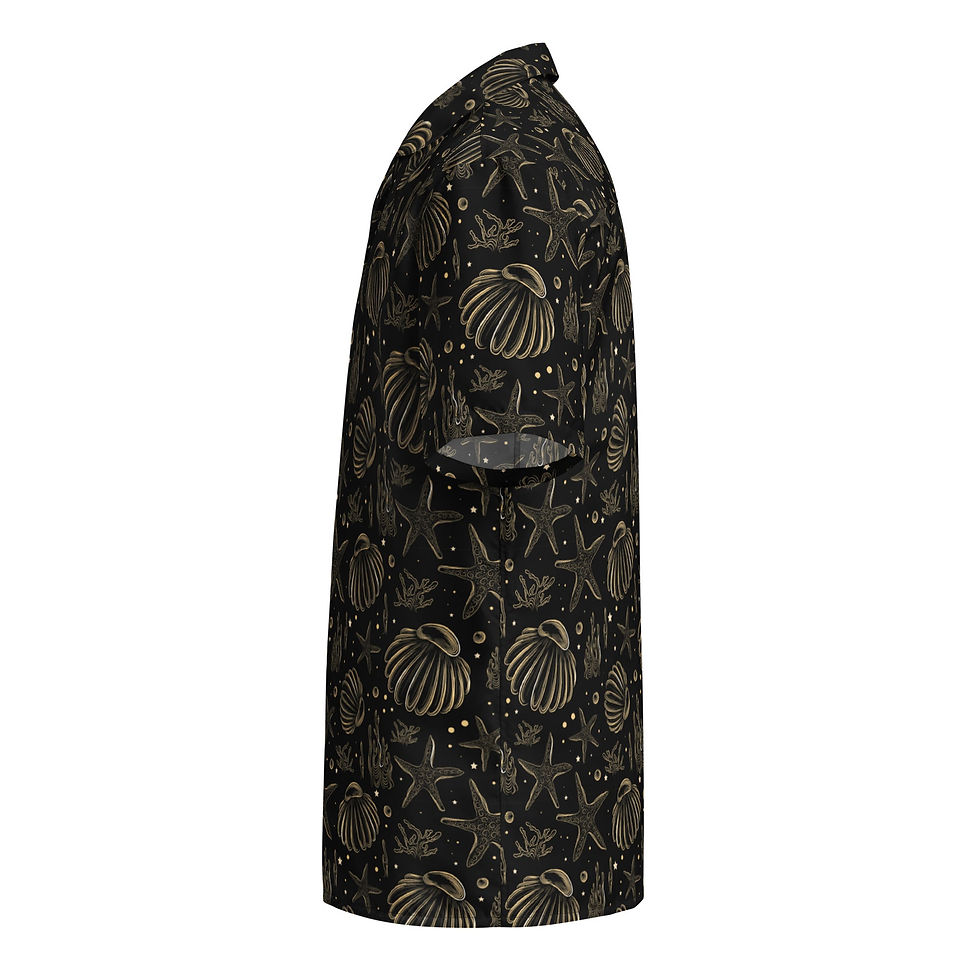 Thumbnail: Golden Shore Button Down Hawaiian Shirt - Coastal Summer 2024 Collection