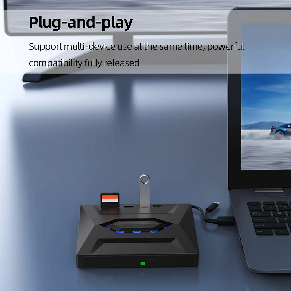 Thumbnail: External CD DVD Drive USB 3.0 Writer Burner Player for PC Laptop Windows 11 10