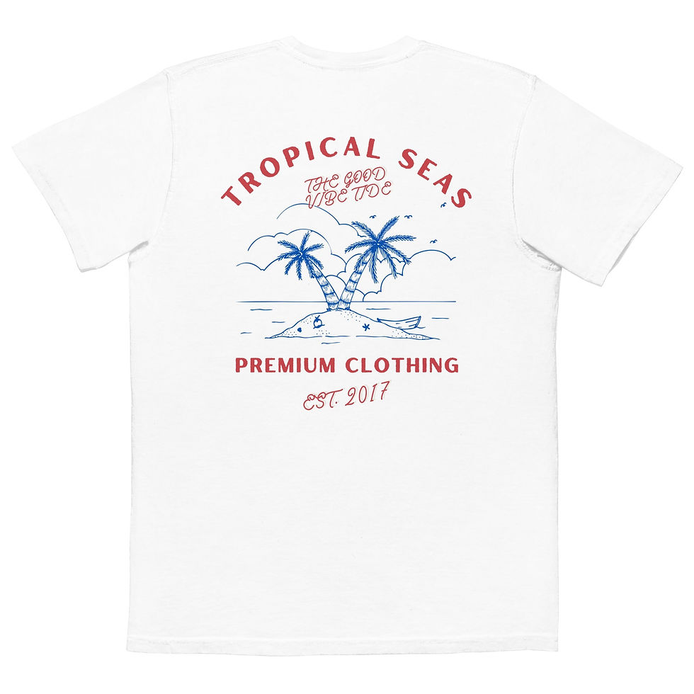 Thumbnail: Tropical 4th of July Pocket T-shirt