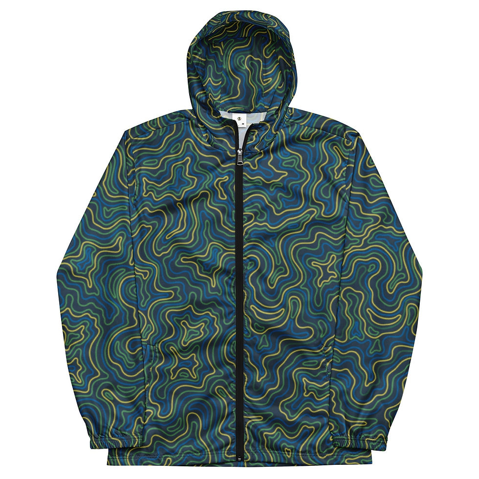 Thumbnail: Men’s Tropical Electric Coral Windbreaker