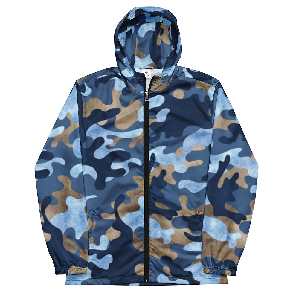 Thumbnail: Men’s Arctic Camouflage Print Windbreaker