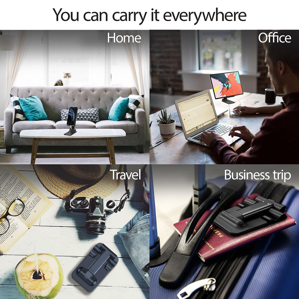Thumbnail: Adjustable Universal Tablet Stand Desktop Holder Mount Mobile Phone iPad iPhone