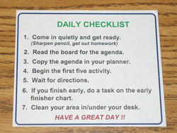 Student Daily Checklist