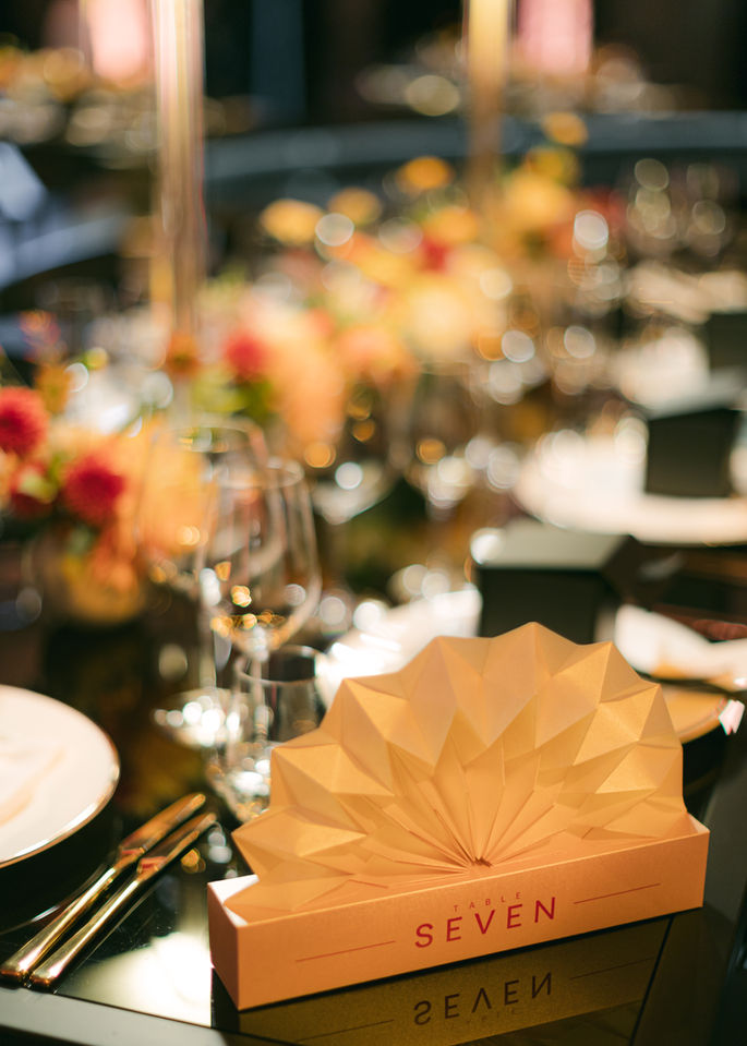 Origami Table Number for V&A Event