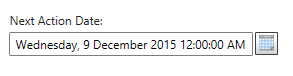 Next Action Date Picker for SCSM forms