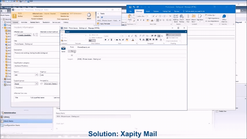 Send emails from SCSM with images and templates