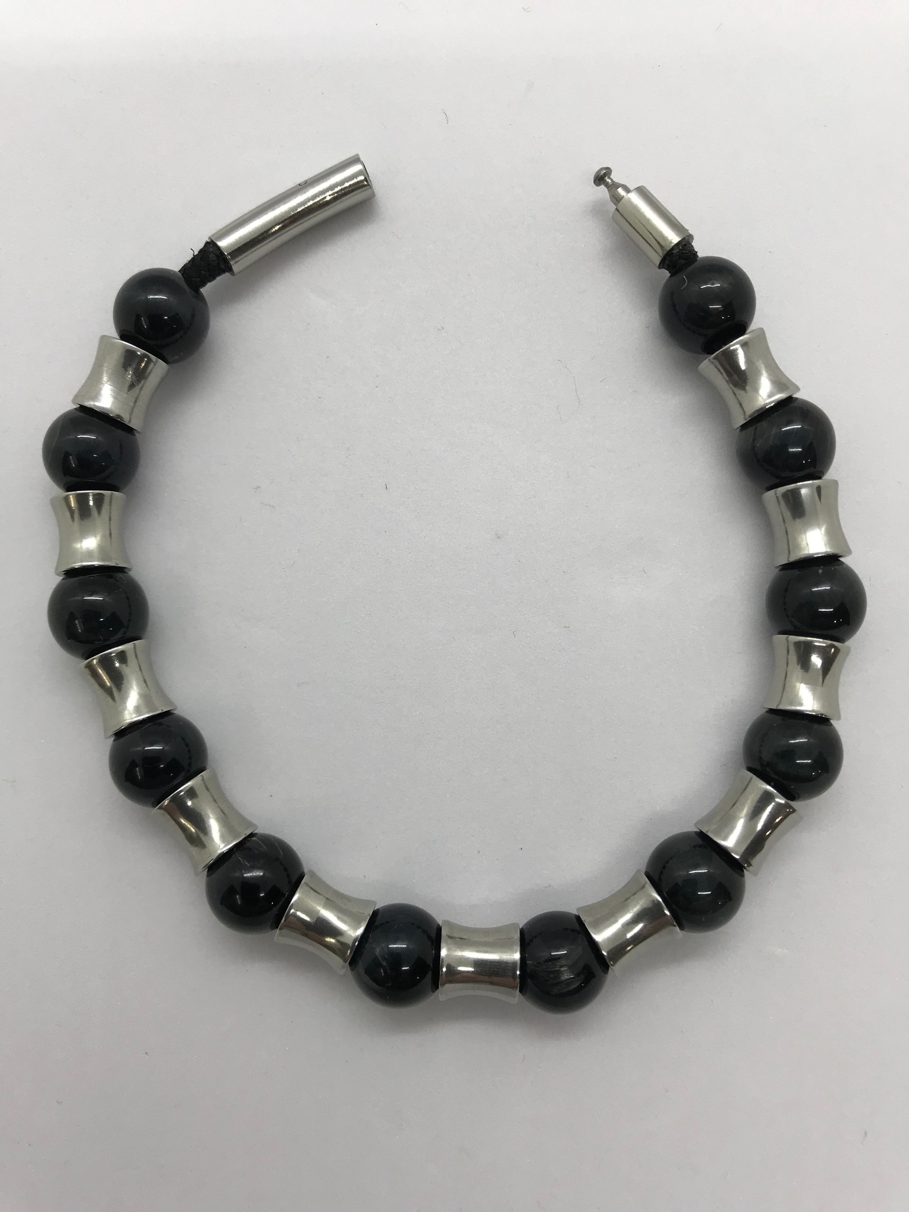 Mens Bracelet Blue Tiger Eye