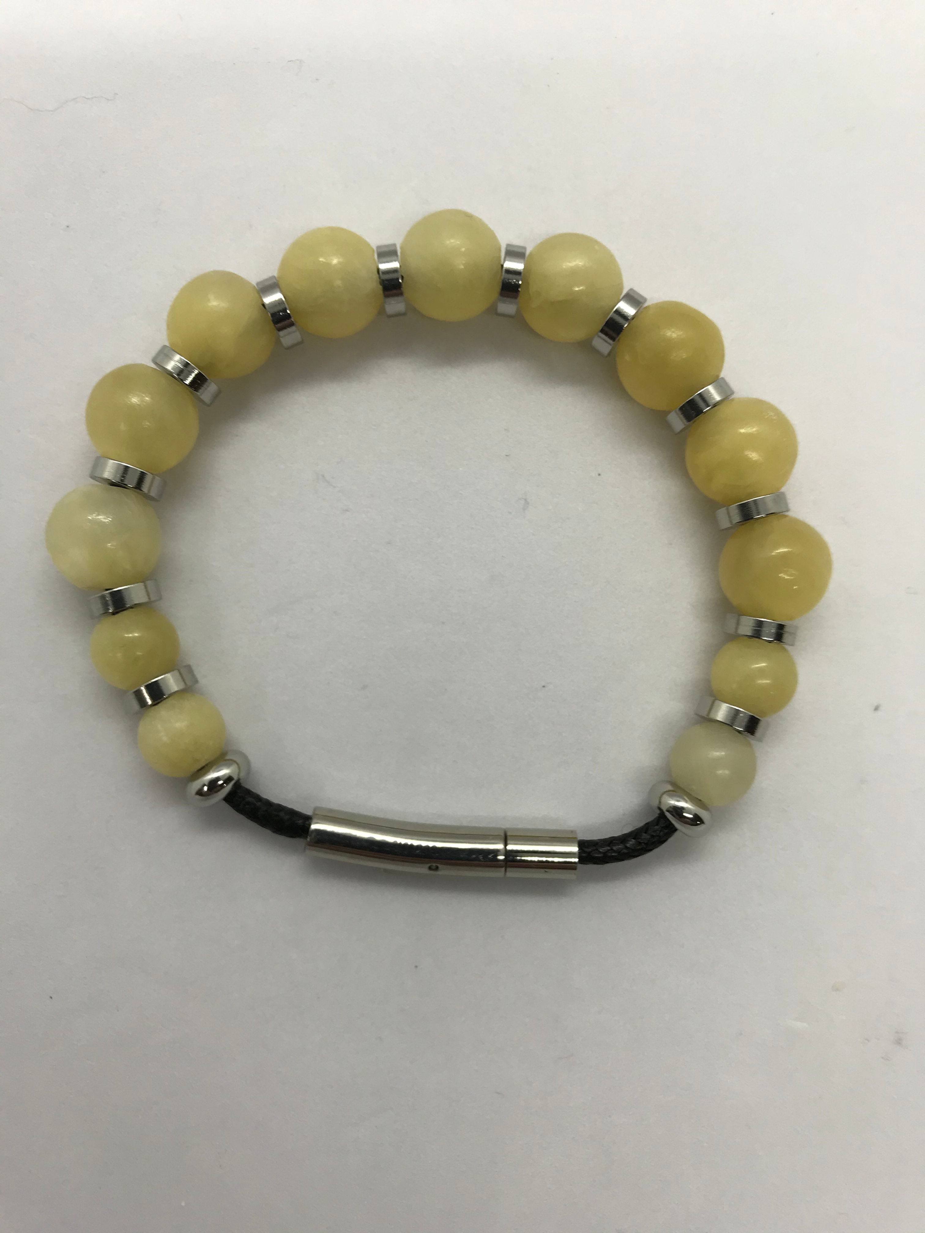 Womens Yellow Jade Bracelet