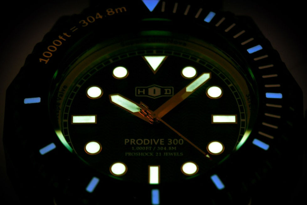 Thumbnail: PRODIVE 300 All Black Version (Green Dial) Diving Automatic Wristwatch