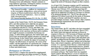 ABD Raporu: "Ukrayna'ya Yardımlar Avrupa İle 274 Milyar Doların Üzerinde"