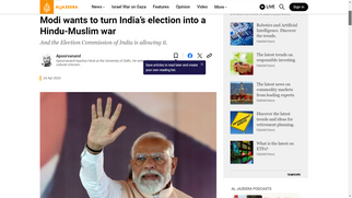 Al Jazeera: Hindistan Seçimleri Müslüman-Hindu Savaşına Dönüştürülmek İsteniyor