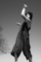 black and white outdoor contemporary dance photography in camrbidge, MA featuring queer mover and dancer. creative dance movement photography