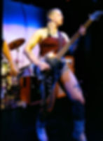 panic shack at the rockwell in somerville, ma. female rock band captured on medium format film