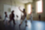 medium format Film photographs of Gallim dance company's summer intensive at new york city center for creativity and dance in east village manhattan, nyc