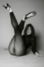 black and white moody censual contemporary dance photography in NYC and Brooklyn, NYC photo studio. creative dance movement photography in heels
