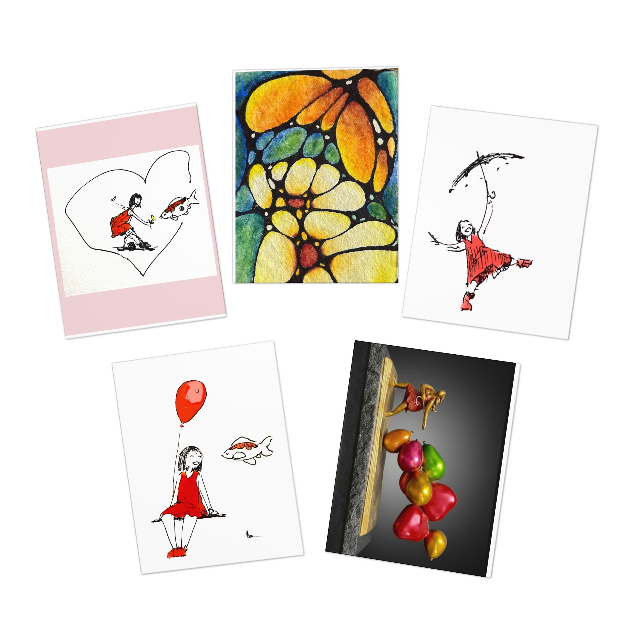 Multi-Design Greeting Cards (5-Pack)
