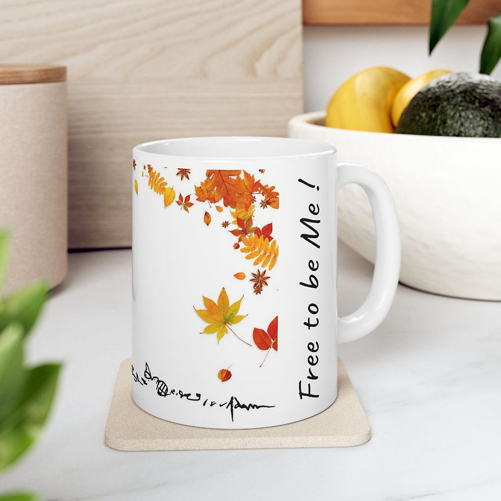 Thumbnail: Mug - Free to Be Me biking Ceramic Cup (11oz, 15oz)