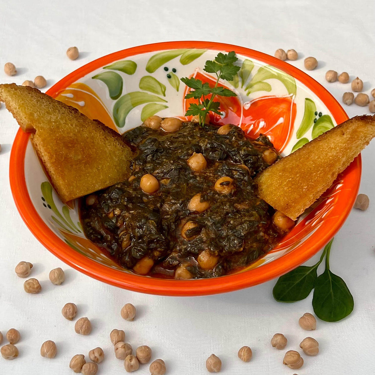 Espinacas con garbanzos recept