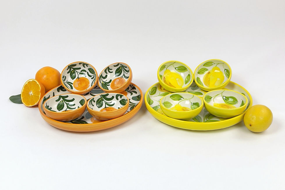 Spaanse tapas schotel met 4 schaaltjes