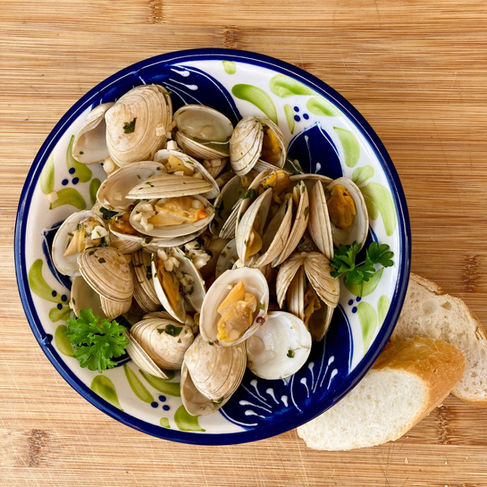 schelpjes met knoflook