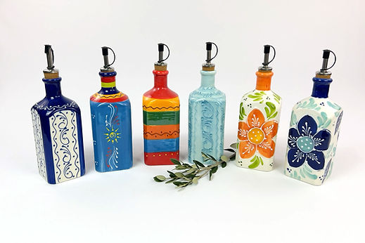 Quadratische spanische Olivenölflasche 600 ml