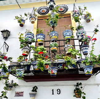 versierd balkon in Priego de Cordoba