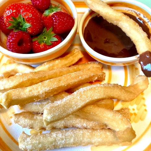 Churros met chocolade
