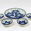 Miniature : Spaanse tapas set met blauwe bloemen