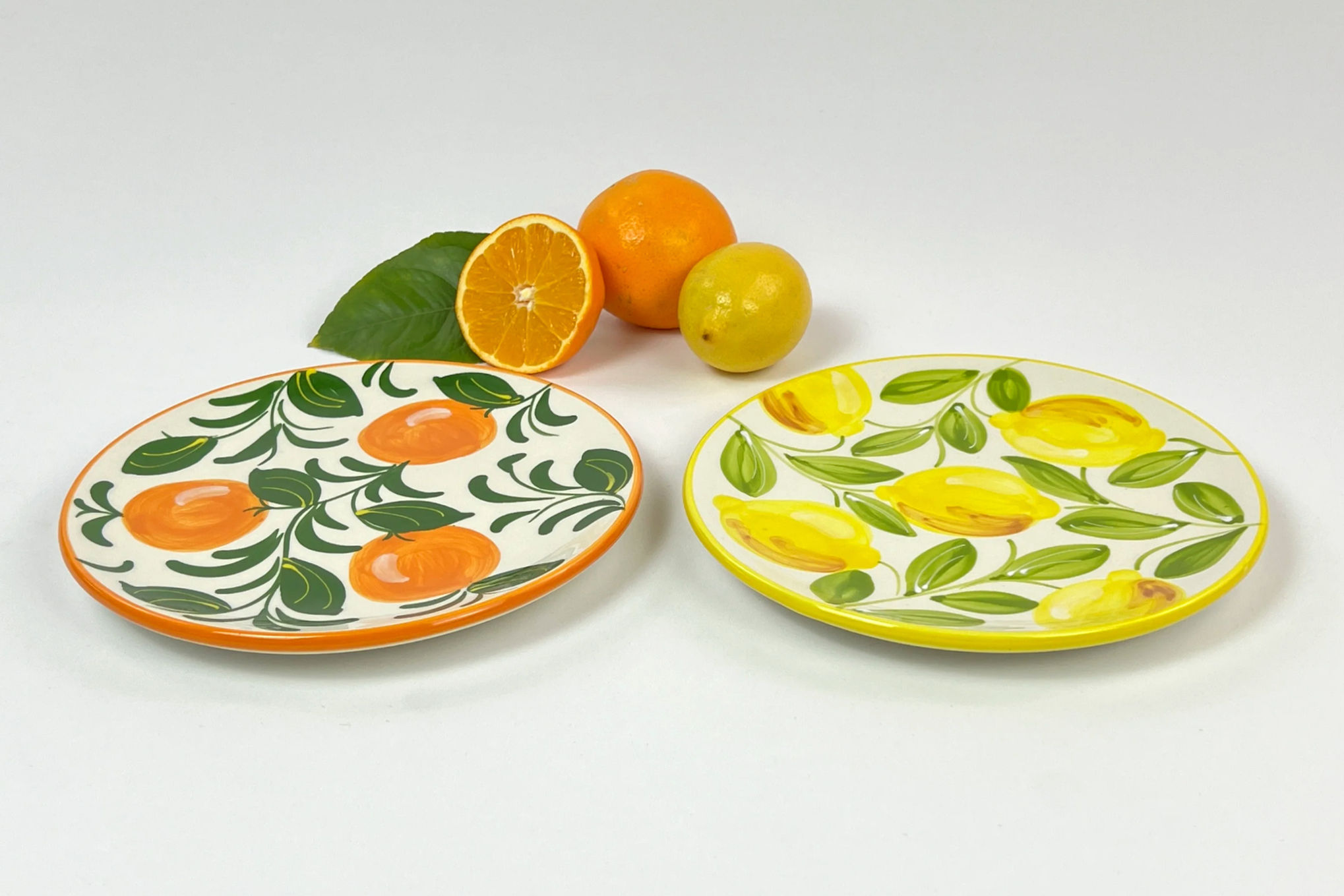 Ronde bordjes limones & naranjas 21cm