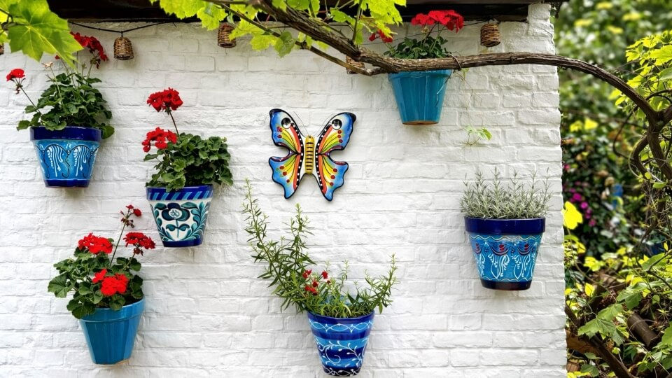 Spaanse muurbloempotten