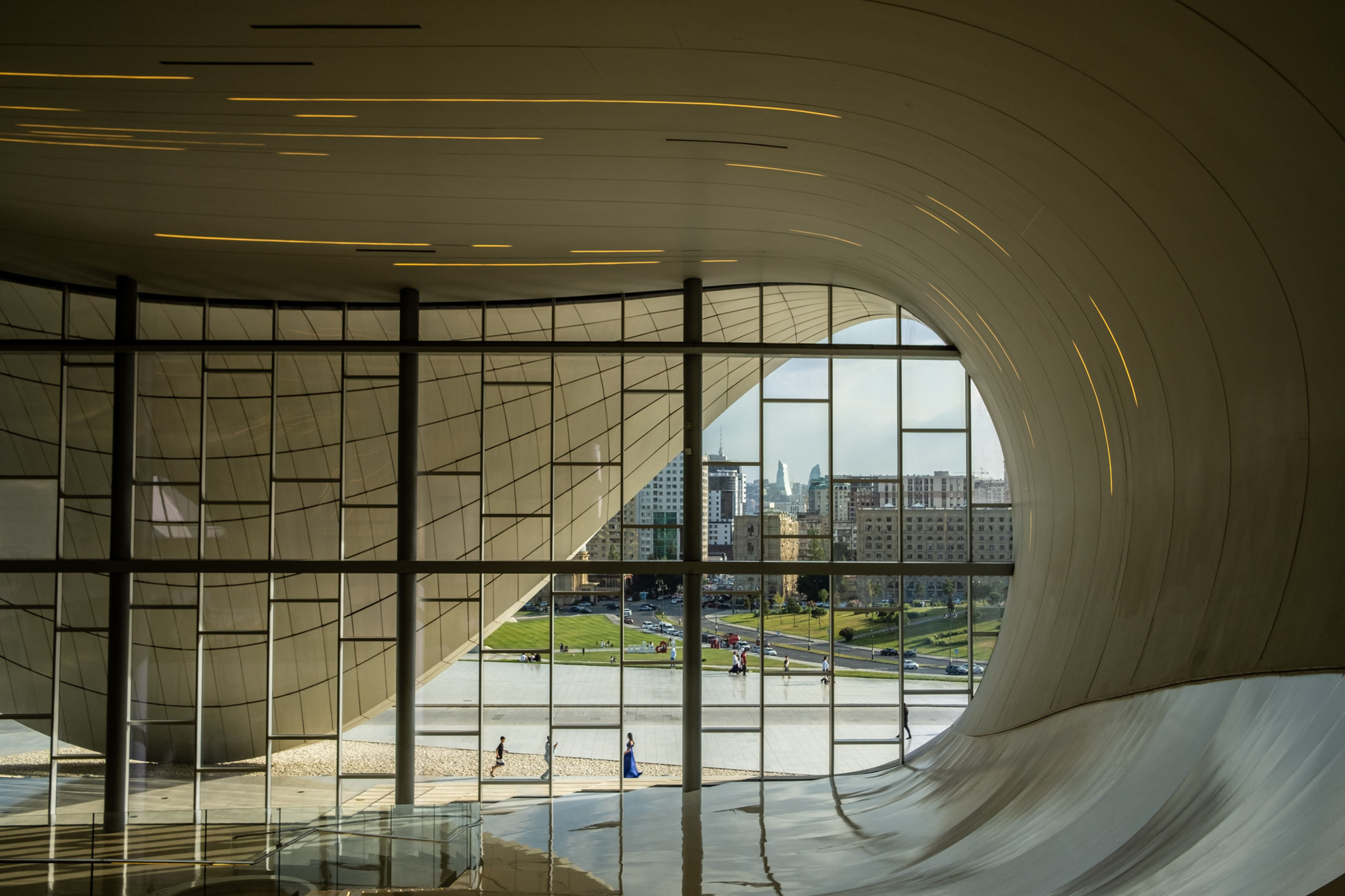 Framed Print - Baku Through the Window
