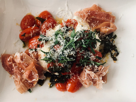 Sandra Macher’s Burrata With Glazed Cherry Tomatoes