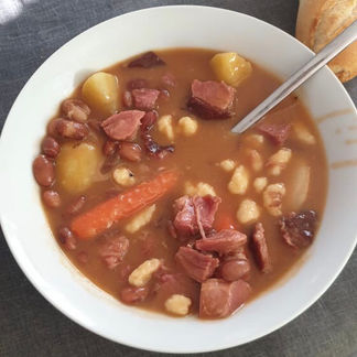 Miklos Sebestyen’s Bean Soup With Smoked Pork Knuckles