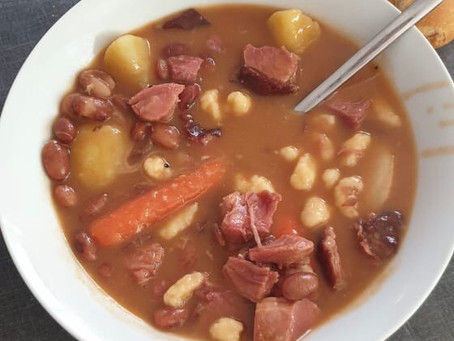 Miklos Sebestyen’s Bean Soup With Smoked Pork Knuckles