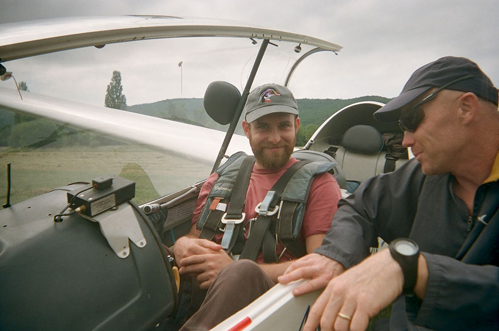 in their french glider
