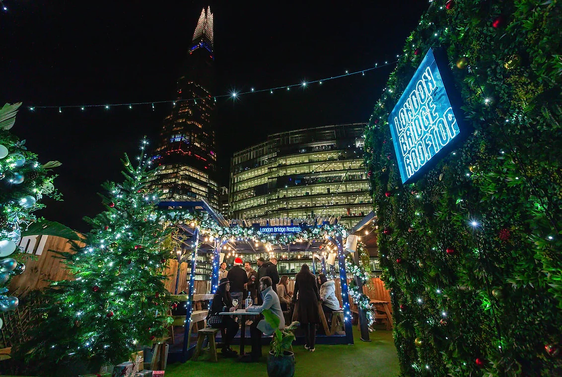 London Bridge Rooftop During The Winter