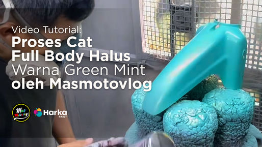Cara Cat Motor Full Body Halus Pakai Cat NC Harka | Tutorial Lengkap