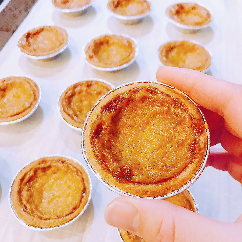 塔皮和布蕾汁都使用椰糖的全椰糖版蛋塔~