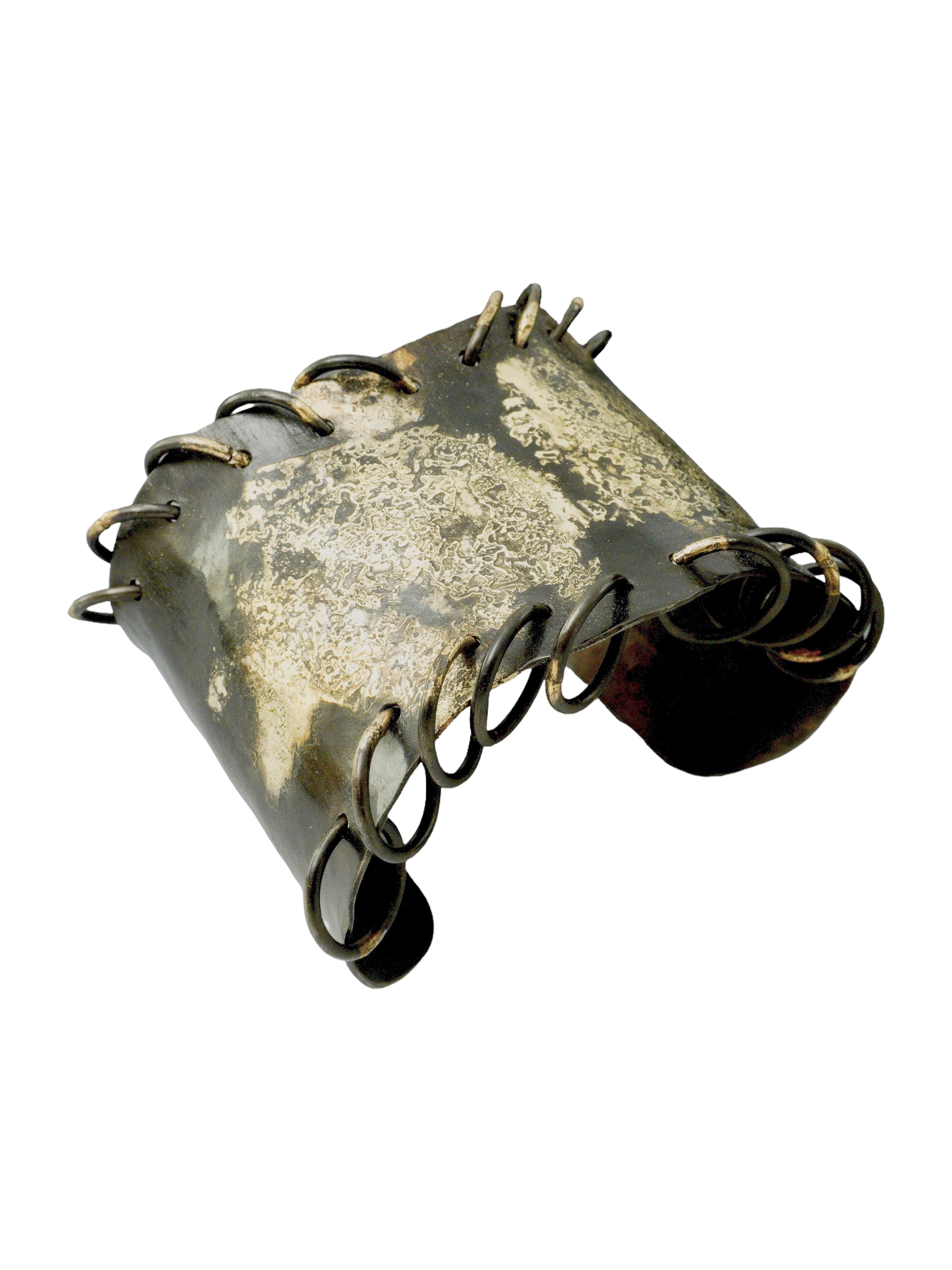 Cha Cha - steel and 18k gold cuff