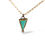 Thumbnail: Kingman Turquoise Diamond Mixed Metal Necklace