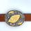 Thumbnail: Fall Leaves Belt Buckle - Sterling, Gold & White Sapphires