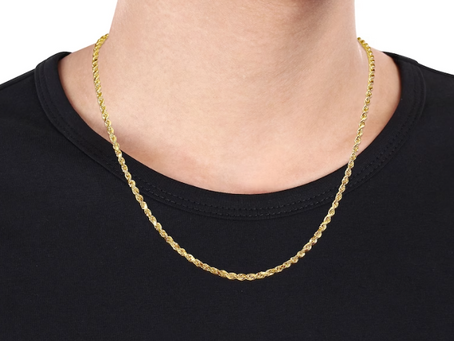 "Gilded Glamour: Discover the Allure of Gold Rope Chain Necklaces on Pinterest"