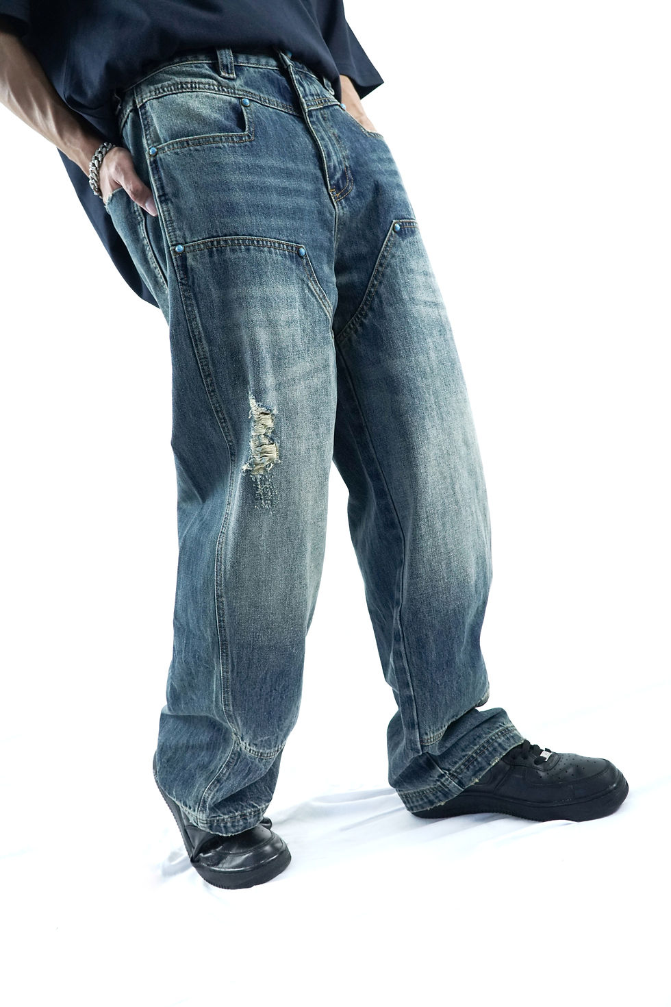 Thumbnail: Cut & Sew Jeans