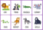 Animal Alphabet Flash Cards (42) 6 pages